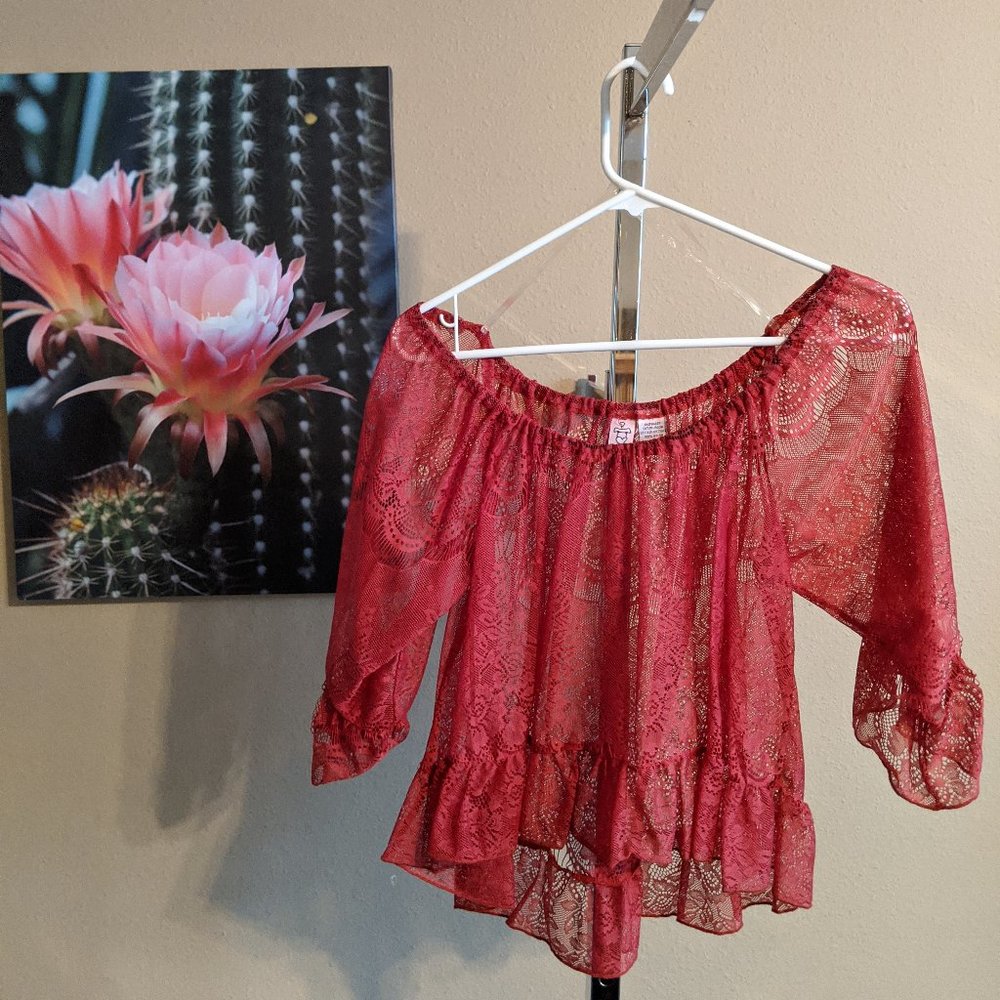 Flowy Lace Crop Top